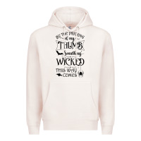 Pale Pink something wicked this way comes witchcraft halloween 2021 t shirt Premium Hoodie - longCreatives