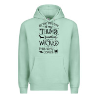 Seafoam something wicked this way comes witchcraft halloween 2021 t shirt Premium Hoodie - longCreatives