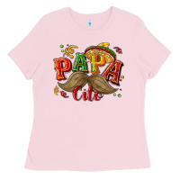 Bubblegum Pink Papa cito Ladies Tee - NancyCooperArtShop