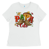 White Papa cito Ladies Tee - NancyCooperArtShop