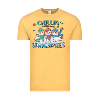 Vintage Mustard chillin with my snowmies Vintage Tee - CowGirlArtShop