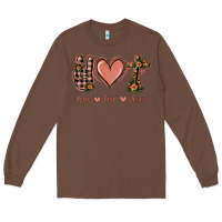 Chestnut Peace Love Jesus Long Sleeve Tee - Jasminsmagicworld