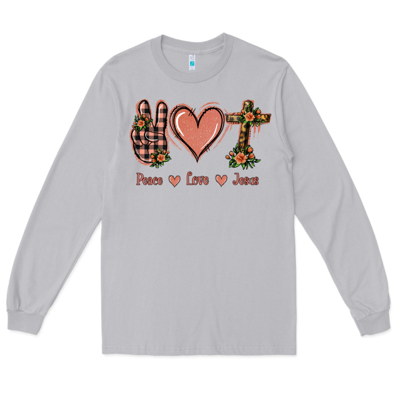 Peace Love Jesus Long Sleeve Tee by Jasminsmagicworld | Teevron