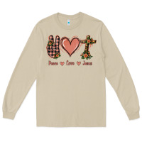 Mushroom Peace Love Jesus Long Sleeve Tee - Jasminsmagicworld