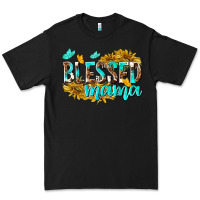 Black Blessed Mama Premium Tee - texasbilliewilder