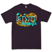 Plum Blessed Mama Premium Tee - texasbilliewilder