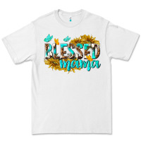 White Blessed Mama Premium Tee - texasbilliewilder