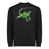 Black İguana Heavyweight Sweatshirt - LillyAllenDesigns