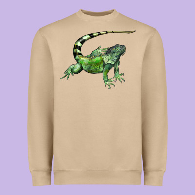 İguana Heavyweight Sweatshirt Designed By Lillyallendesigns