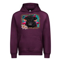 Mauve Wine v.d belted galloway cow Urban Hoodie - AdoDesignShop