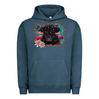 Pigment Midnight Navy v.d belted galloway cow Urban Hoodie - AdoDesignShop