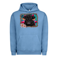 Pigment Pebble Blue v.d belted galloway cow Urban Hoodie - AdoDesignShop