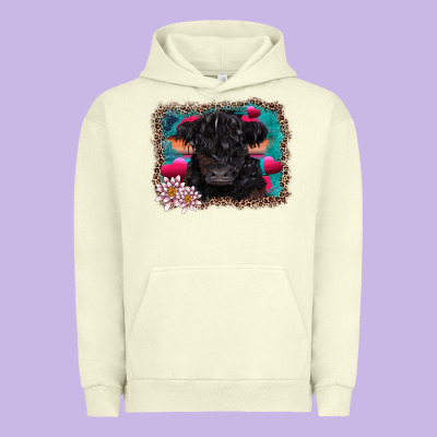 V.d Belted Galloway Cow Urban Hoodie Designed By Adodesignshop