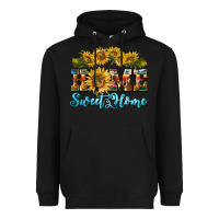 Black home sweet home sunflower Heavyweight Hoodie - BarkalooDesign