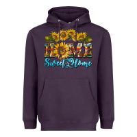 Plum home sweet home sunflower Heavyweight Hoodie - BarkalooDesign