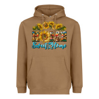 Toasted Coconut home sweet home sunflower Heavyweight Hoodie - BarkalooDesign