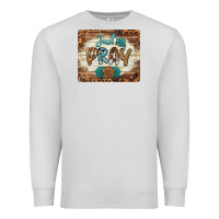 Dove Grey just pray mousepad Premium Sweatshirt - BarkalooDesign