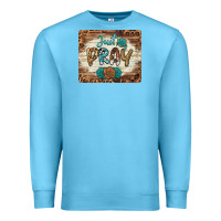 Ocean Blue just pray mousepad Premium Sweatshirt - BarkalooDesign
