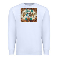 White just pray mousepad Premium Sweatshirt - BarkalooDesign