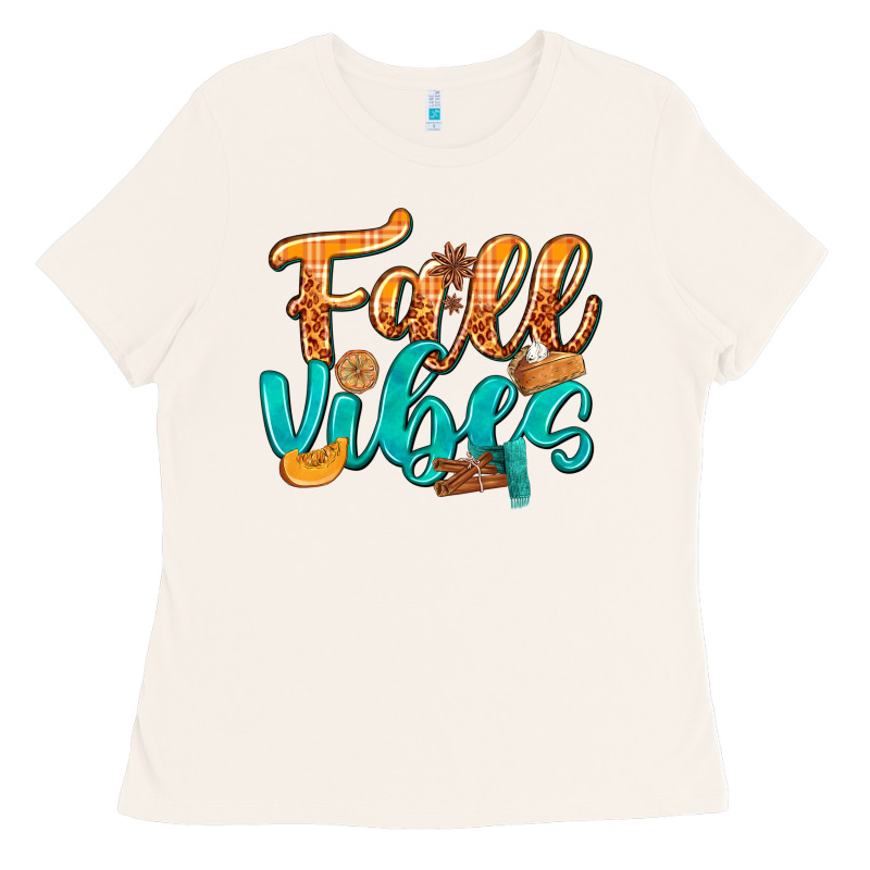 Fall Vibes With Food Ladies Tee by texasbilliewilder | Teevron