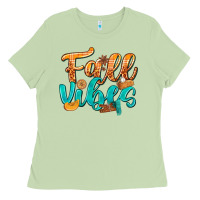 Matcha Fall Vibes with Food Ladies Tee - texasbilliewilder