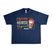 Navy coffee nurse repeat Urban Heavy Tee - CowGirlArtShop