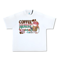White coffee nurse repeat Urban Heavy Tee - CowGirlArtShop
