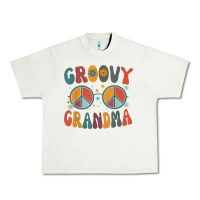 Pistachio groovy grandma retro 70s peace sign design grandmother Urban Heavy Tee - longCreatives