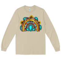 Mushroom western gemstones sunflowers rainbow Long Sleeve Tee - OliviaCreatesArt
