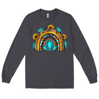 Smoke western gemstones sunflowers rainbow Long Sleeve Tee - OliviaCreatesArt