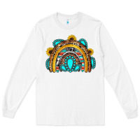 White western gemstones sunflowers rainbow Long Sleeve Tee - OliviaCreatesArt