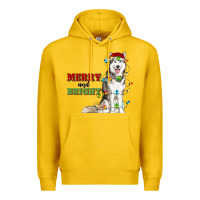 Lemon Merry And Bright Husky Premium Hoodie - RanaPortraitStore