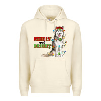 Sandshell Merry And Bright Husky Premium Hoodie - RanaPortraitStore