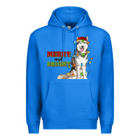 True Royal Merry And Bright Husky Premium Hoodie - RanaPortraitStore