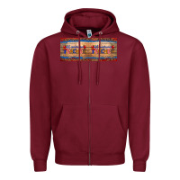 Burgundy all american teacher 11oz mug Zipper Hoodie - Artiststas
