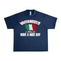 Navy Vaffanculo Have A Nice Day  Funny Italian Urban Heavy Tee - longCreatives