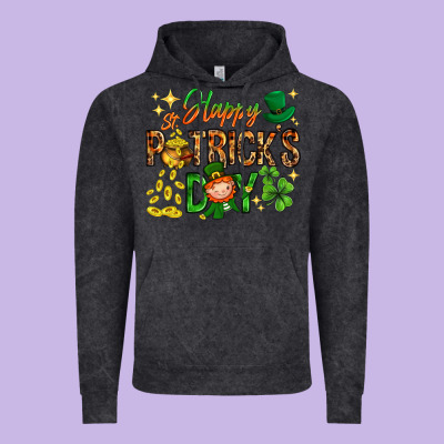 Happy St. Patrick's Day Vintage Hoodie Designed By Howdyjamesfarm