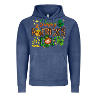 Vintage Denim Happy St. Patrick's Day Vintage Hoodie - HowdyJamesFarm