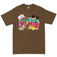 Cacao Lunch lady off duty Premium Tee - NancyCooperArtShop