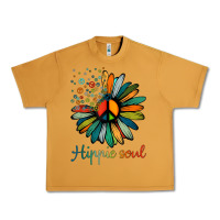Peanut Butter daisy peace sign hippie soul tshirt flower lovers gifts Urban Heavy Tee - longCreatives