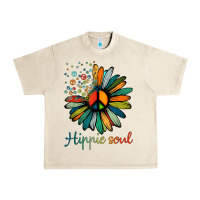Sandshell daisy peace sign hippie soul tshirt flower lovers gifts Urban Heavy Tee - longCreatives
