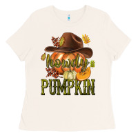 Bone Howdy Pumpkin Ladies Tee - texasbilliewilder