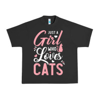 Pigment Black just a girl who loves cats cute cat lover gifts Urban Heavy Tee - longCreatives