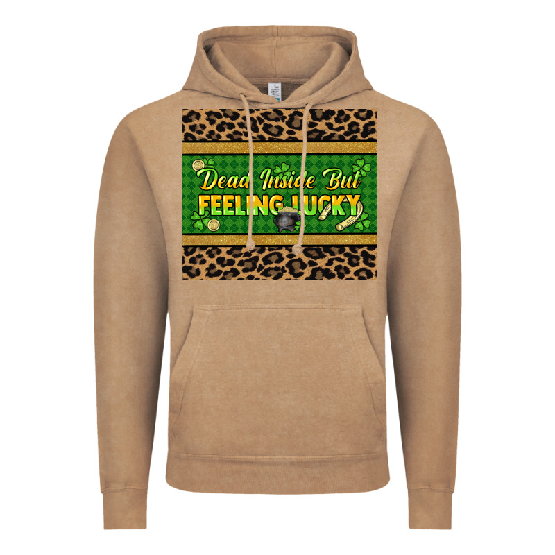 Dead Inside But Feeling Lucky 20oz Skinny Tumbler Vintage Hoodie by HowdyJamesFarm | Teevron