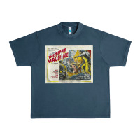 Midnight Navy The Time Machine, Time Travel, Retro Movie Poster, Cult Classic, Futur Urban Heavy Tee - longCreatives