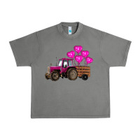 Tornado valentines day pink tractor with pink heart balloo Urban Heavy Tee - RanaPortraitStore