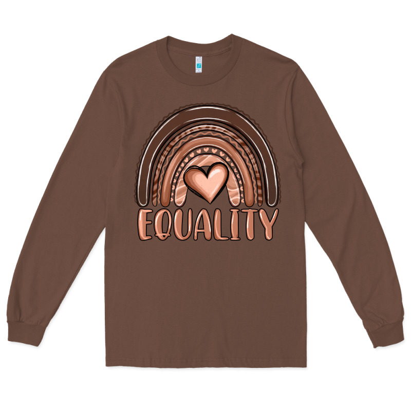Equality Melanin Rainbow Long Sleeve Tee by OliviaCreatesArt | Teevron