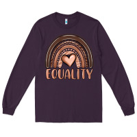 Plum equality melanin rainbow Long Sleeve Tee - OliviaCreatesArt