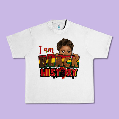 I Am Black History Black Boy Peekaboo Juneteenth Urban Heavy Tee Designed By Cowgirlartshop