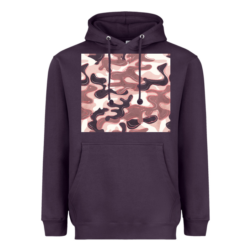 Milky Camouflage Heavyweight Hoodie by BarkalooDesign | Teevron